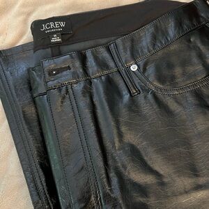 JCrew Glossy Pleather Pants